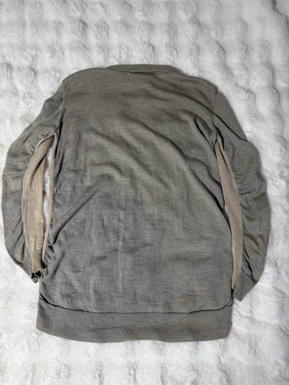 [OS] 마틴 마르지엘라 04fw 블랭크탭 가디건 베이지 상품이미지4