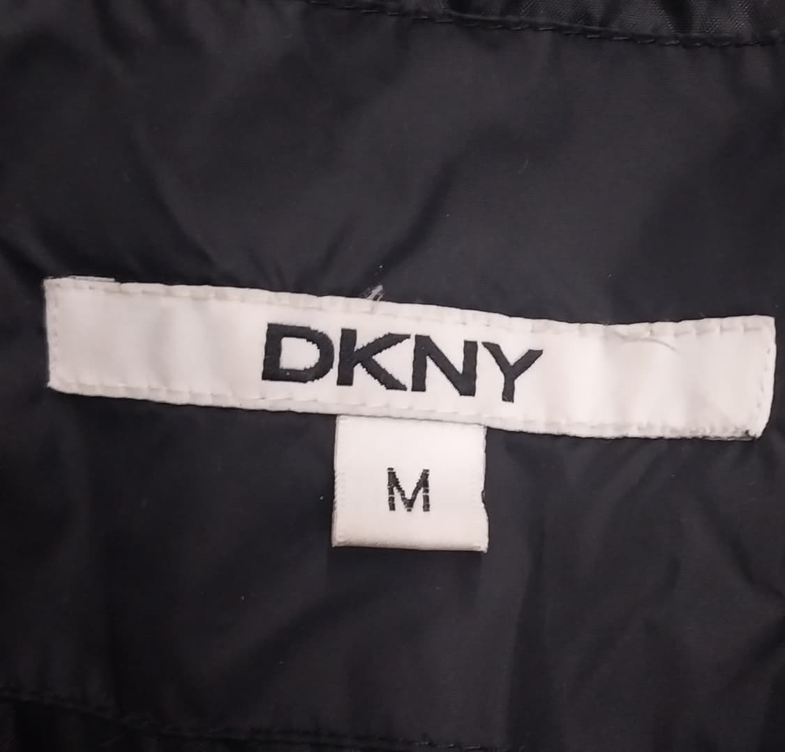 DKNY 블랙 퍼 후드 벨티드 패딩 상품이미지4