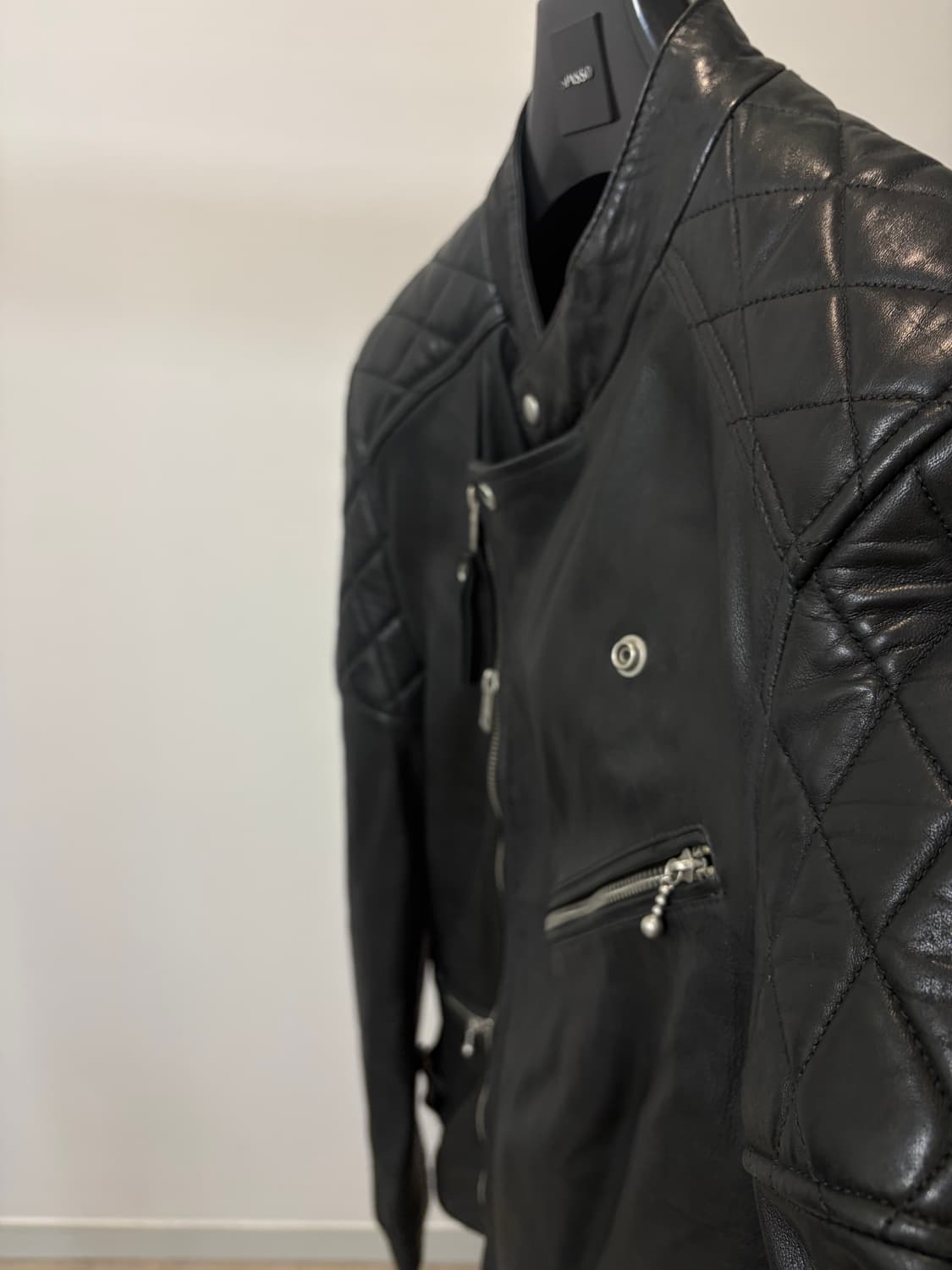 (S) Allsaints 올세인츠 쉽스킨 바이커 라이더 가죽자켓 상품이미지4