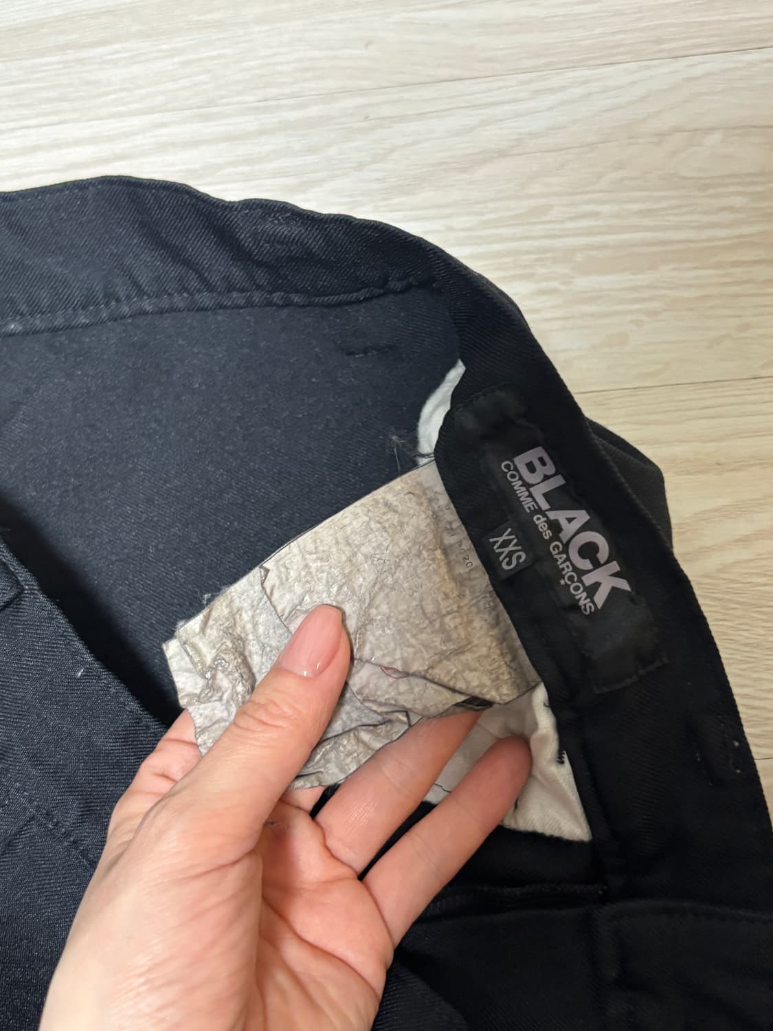 꼼데가르송 블랙 바지 XXS 상품이미지2