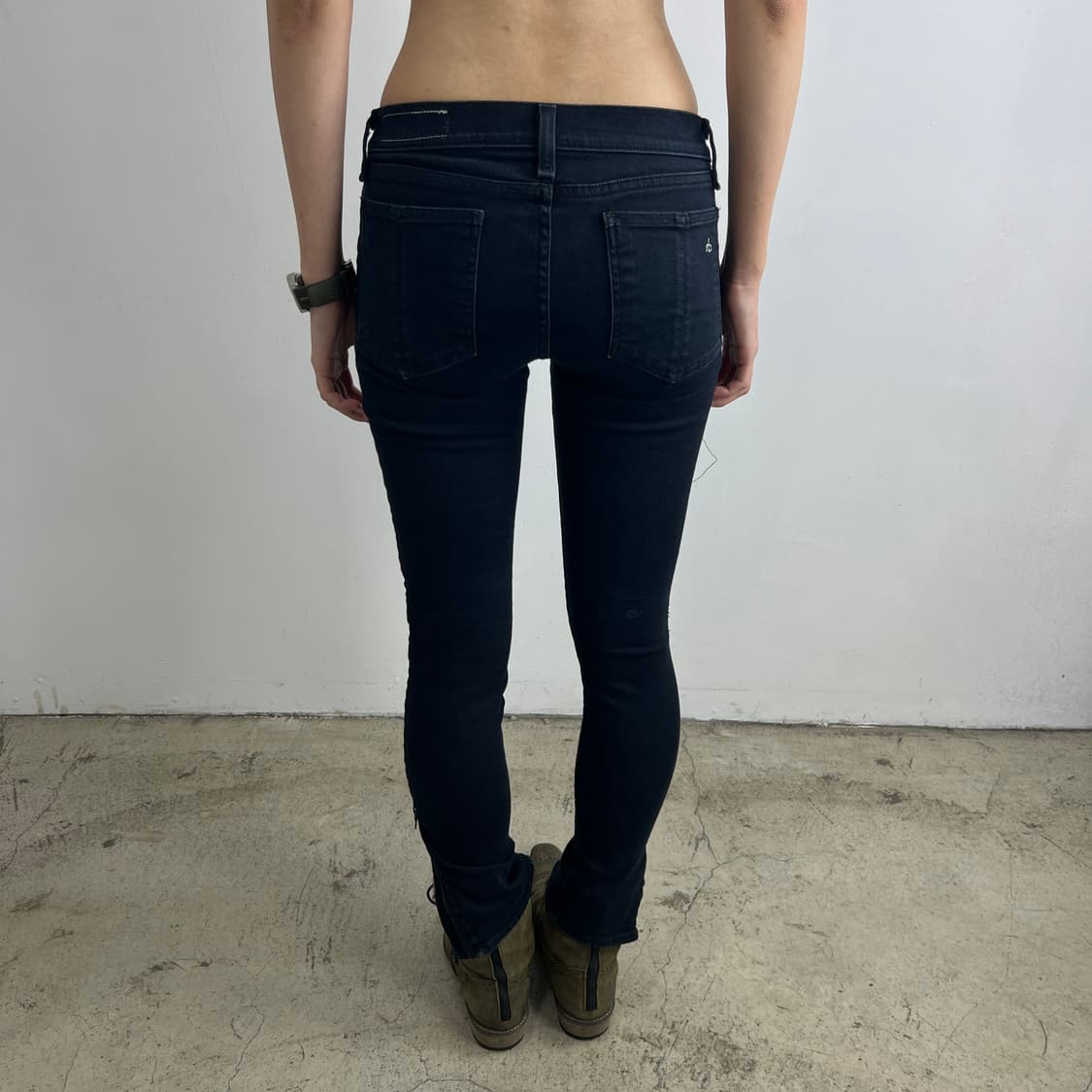 래그&본 사이드 지퍼 바이커 스키니 진 상품이미지5