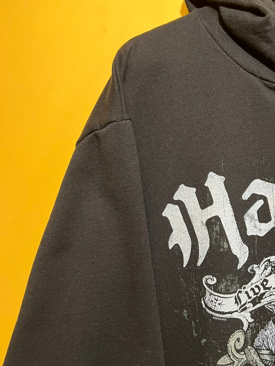 [L] 할리데이비슨 스컬 후드집업 블랙 빈티지 바이커 아메리칸 캐주얼 상품이미지7