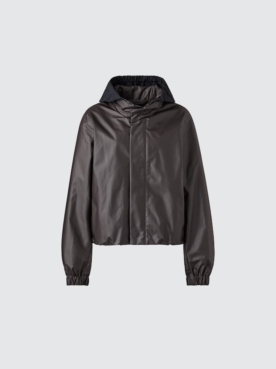 유니클로U/ 코팅 쇼트 블루종 블랙/ 3XL 상품이미지3