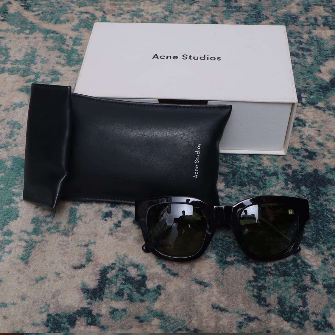 Acne 아크네 오버사이즈 선글라스 블랙 풀구성 상품이미지1