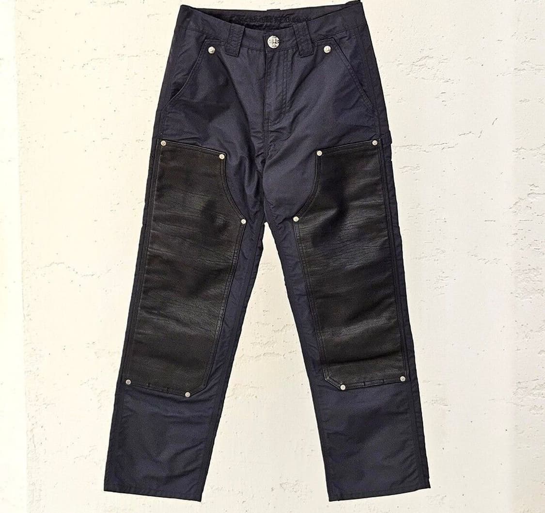 [36] 크롬하츠 나일론 레더 카펜터 워크 팬츠 새제품 상품이미지1