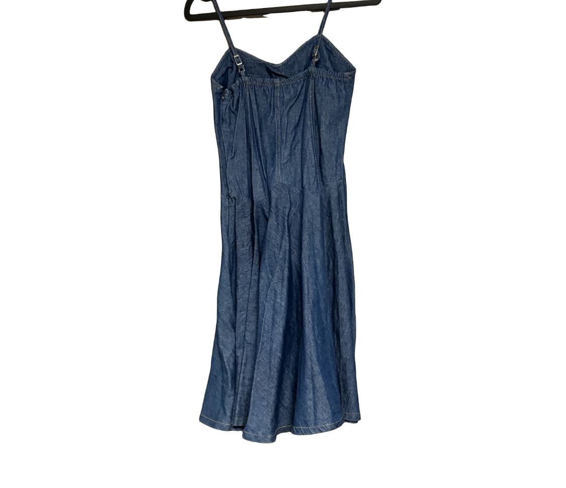 청 데님 롱 원피스 상품이미지2