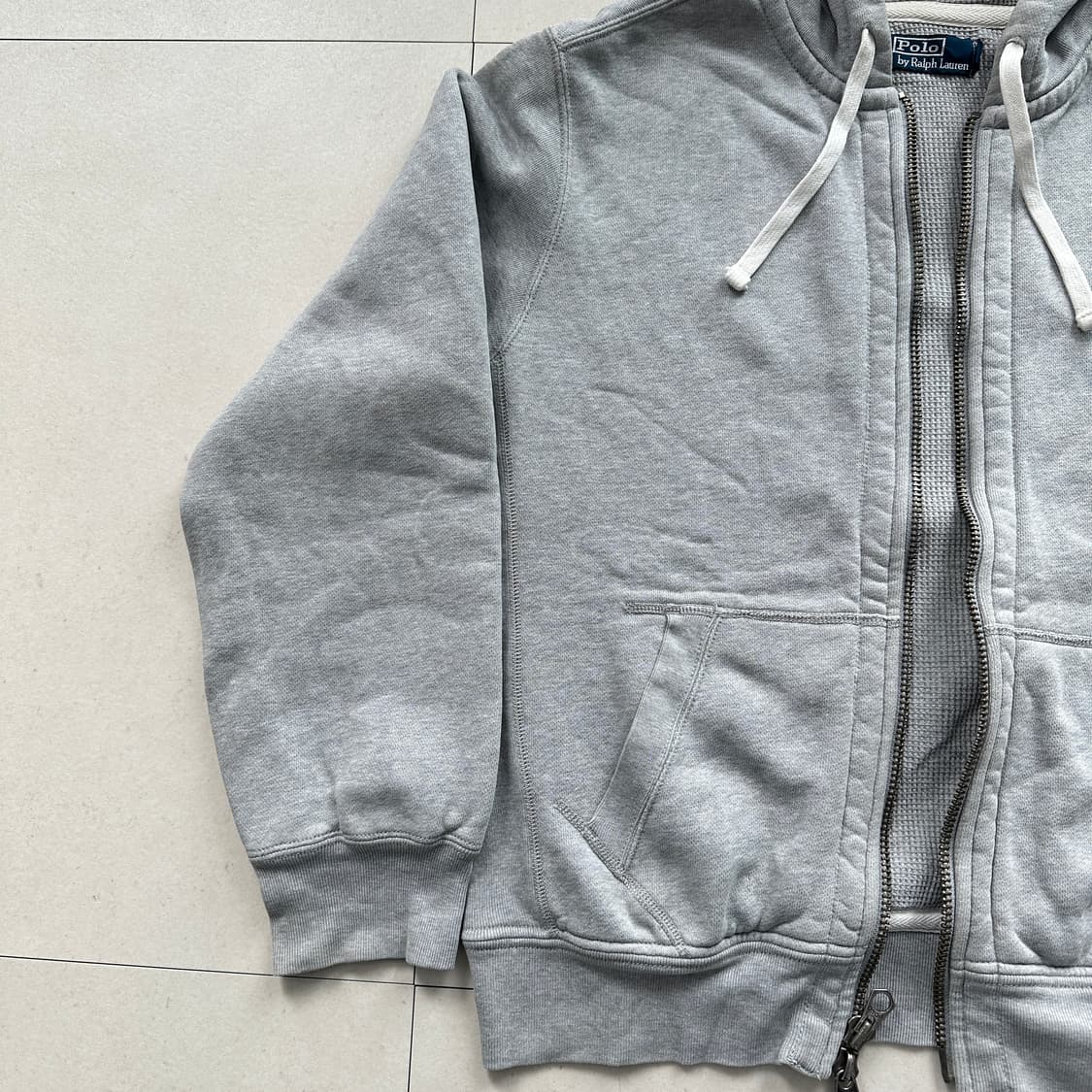 90s 폴로 랄프로렌 풀 FULL 써멀 후드 집업 상품이미지4