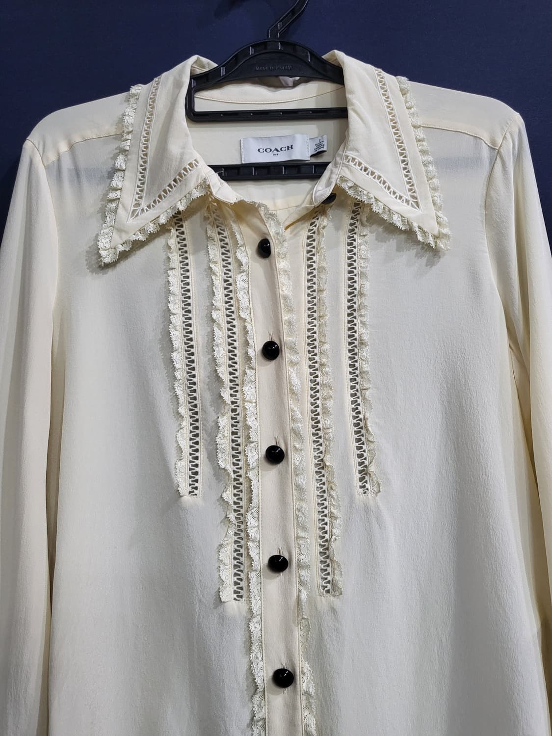 코치 실크100 레이스 블라우스 상품이미지2