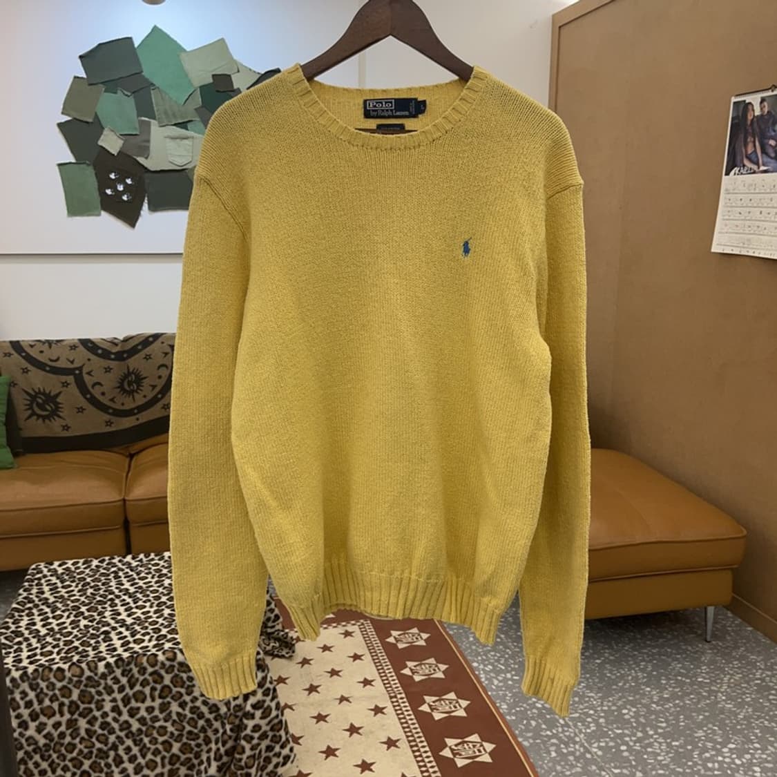 폴로 랄프로렌 레트로 90's 옐로우 니트 L C09428 상품이미지3