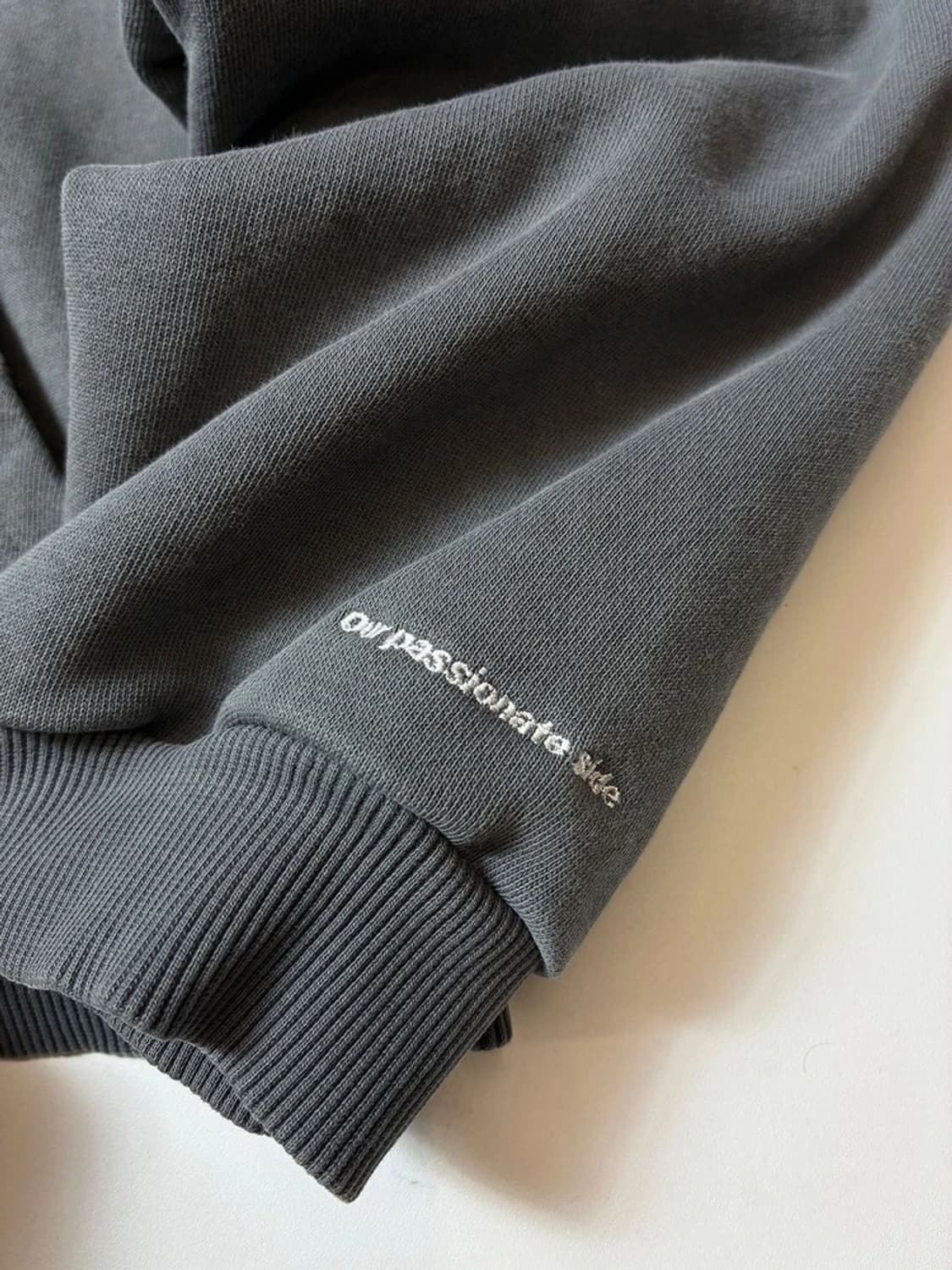 HDEX 시그니처 피그먼트 워싱 로고 크롭 후드집업 PN8958  상품이미지5