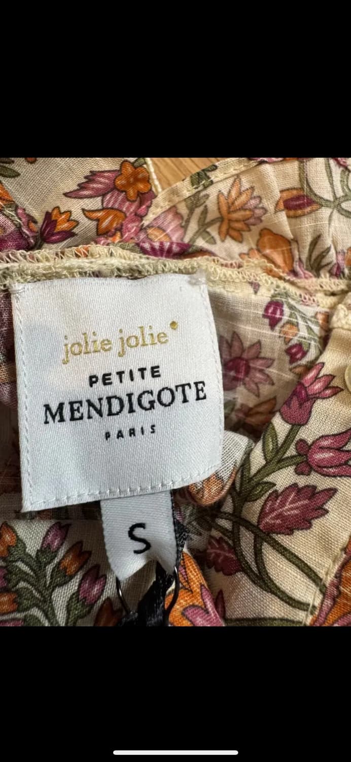 새상품 쁘띠 맨디고트 플로럴 블라우스 상품이미지3