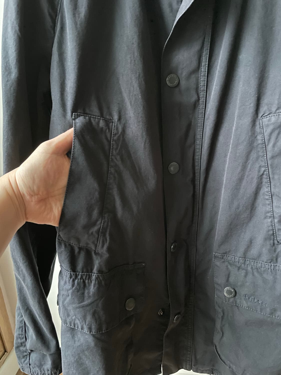 바버 애쉬비 캐주얼 자켓 네이비 상품이미지3