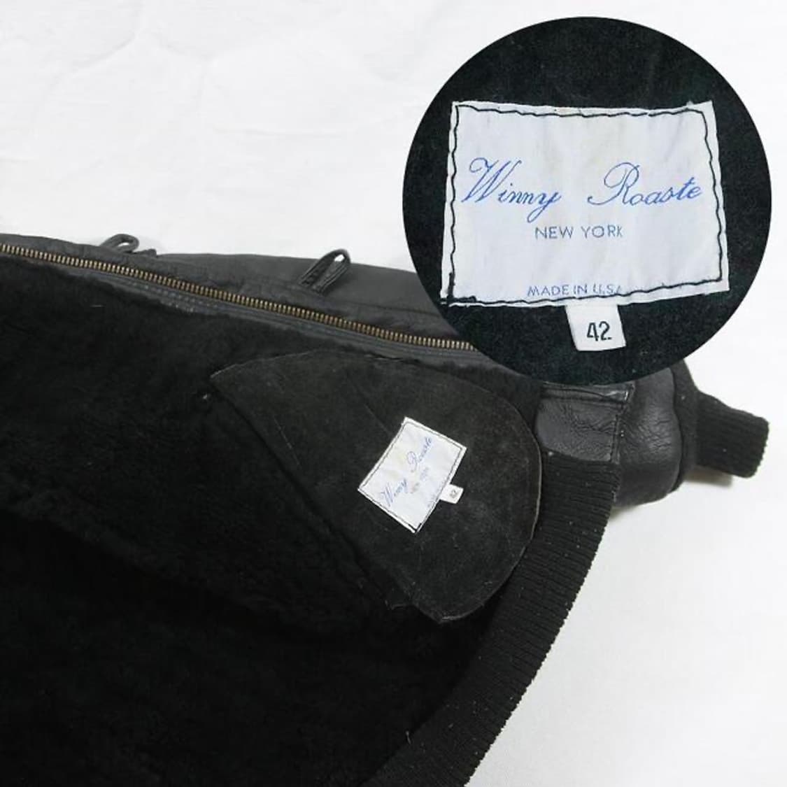 (착용컷) Winny Roaste 후드 레더 점퍼 상품이미지9