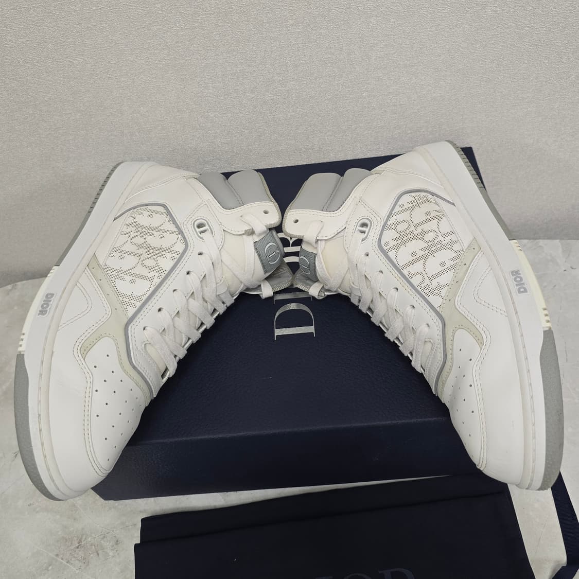 디올 B27 하이탑 스니커즈 신발 44사이즈 280 285 판매 상품이미지4