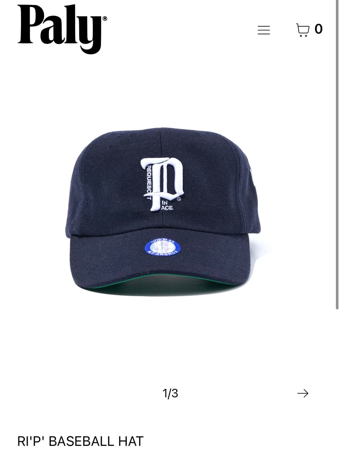 팔리 할리우드 p캡 네이비 paly hollywood 상품이미지3