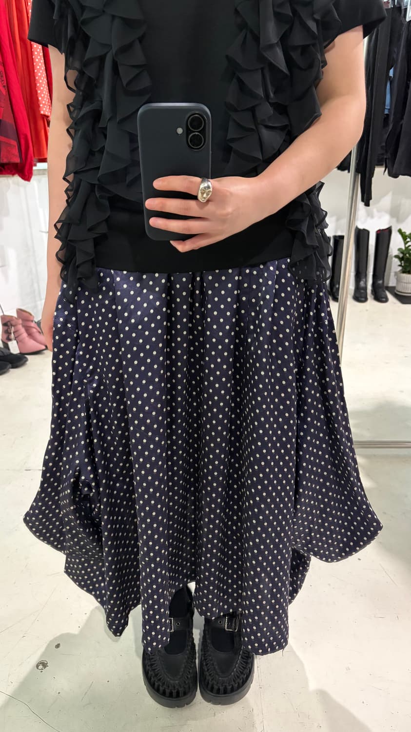 Polka Dot Transformed Satin Skirt 상품이미지10