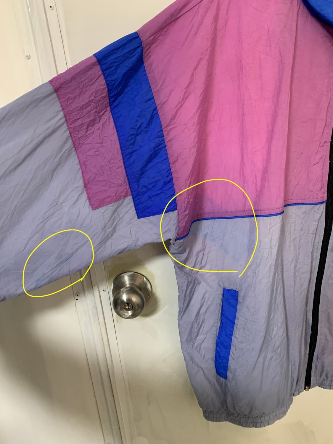 리복 어페럴 투톤 올드스쿨 바람막이 상품이미지9