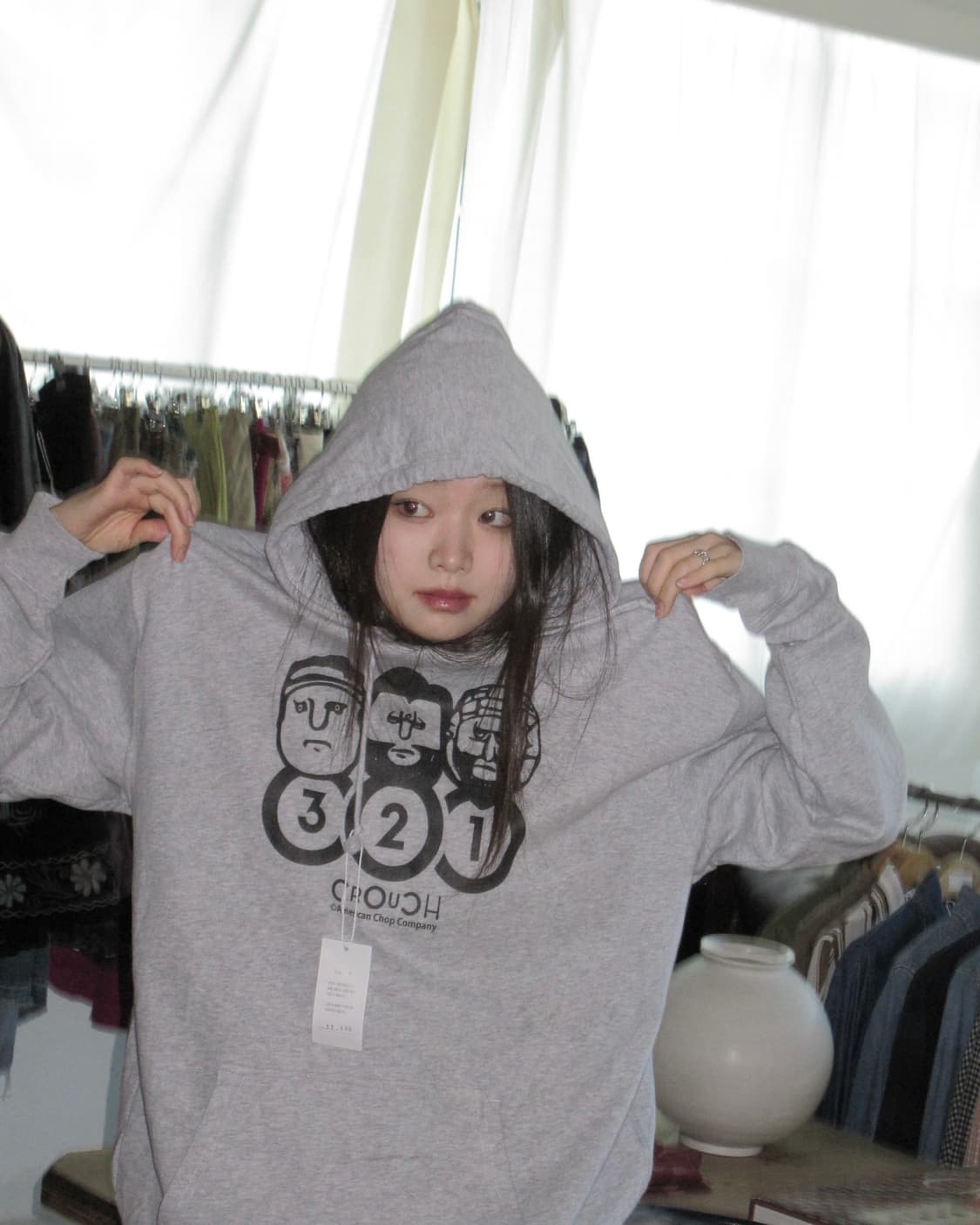 321 그레이 후드티  상품이미지1