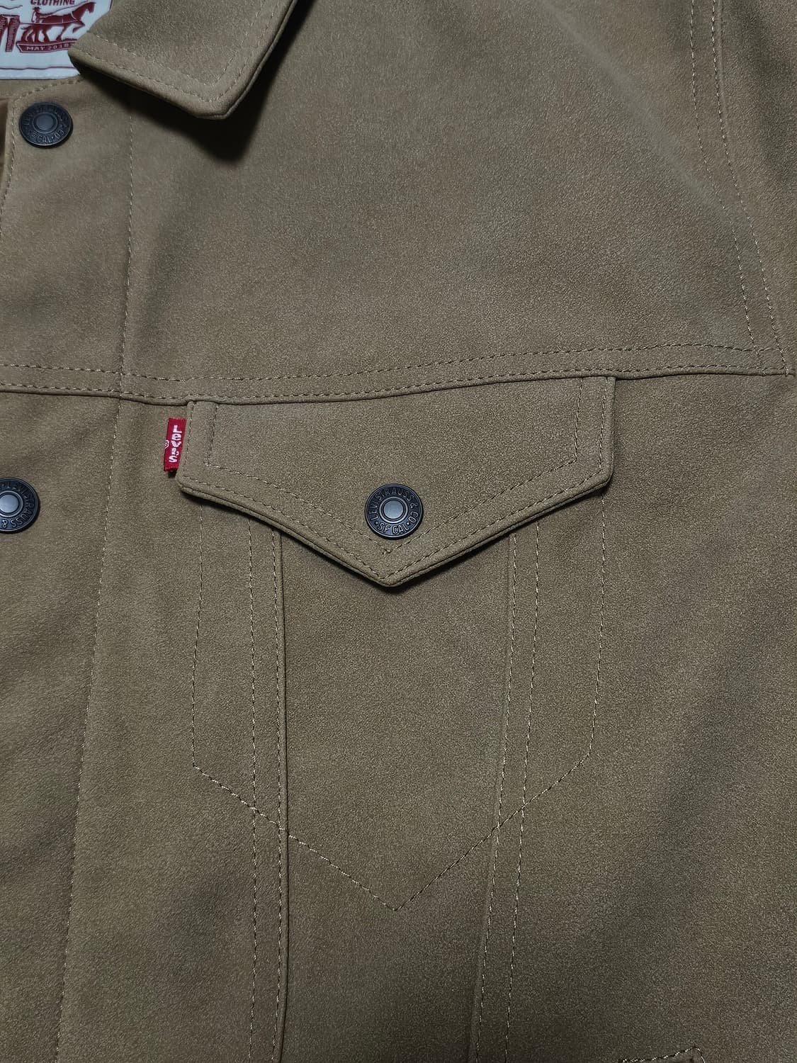 리바이스 Faux Cow Suede Trucker Jack L사이즈 상품이미지2