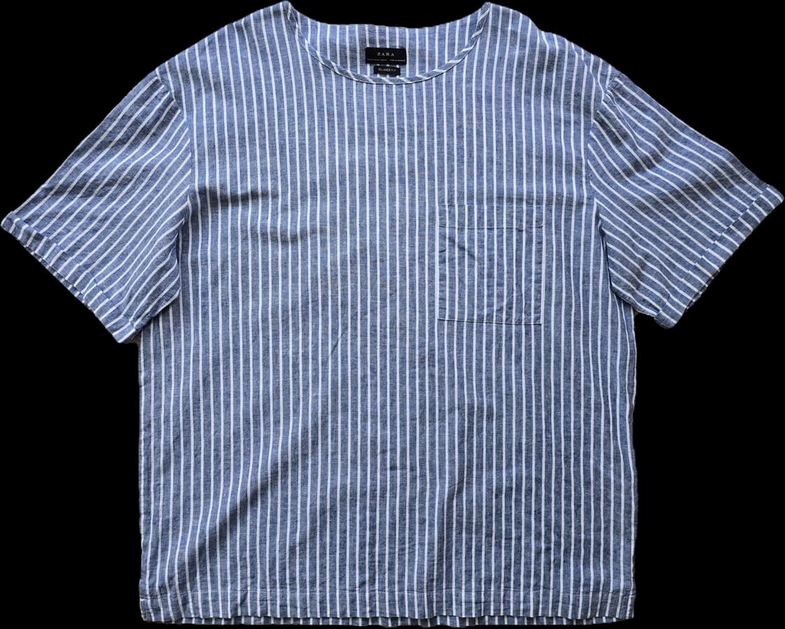 자라 린넨 스트라이프 셔츠 XL 상품이미지6