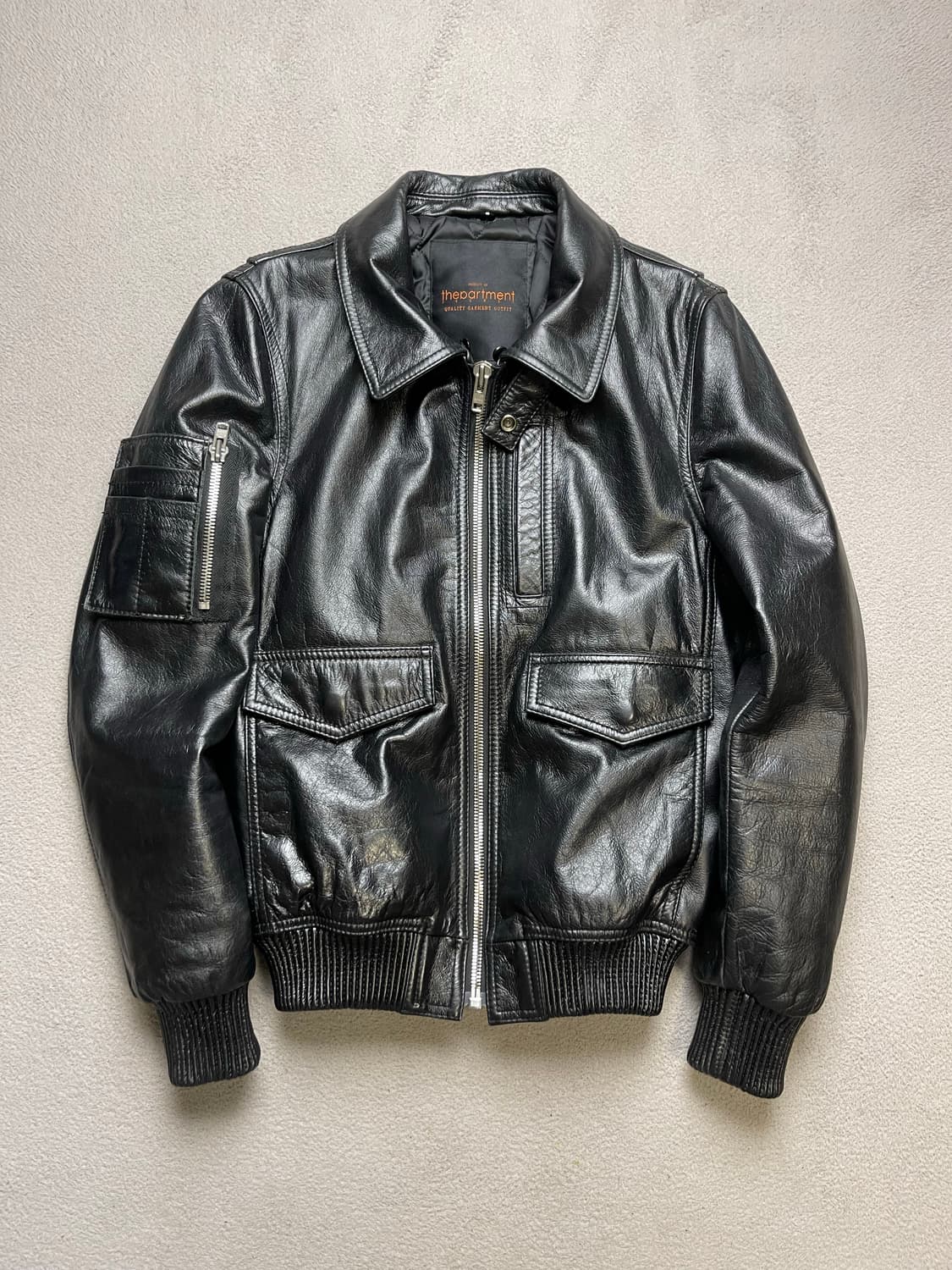 [46] THEPARTMENT 소가죽자켓 - 라이더자켓  상품이미지1