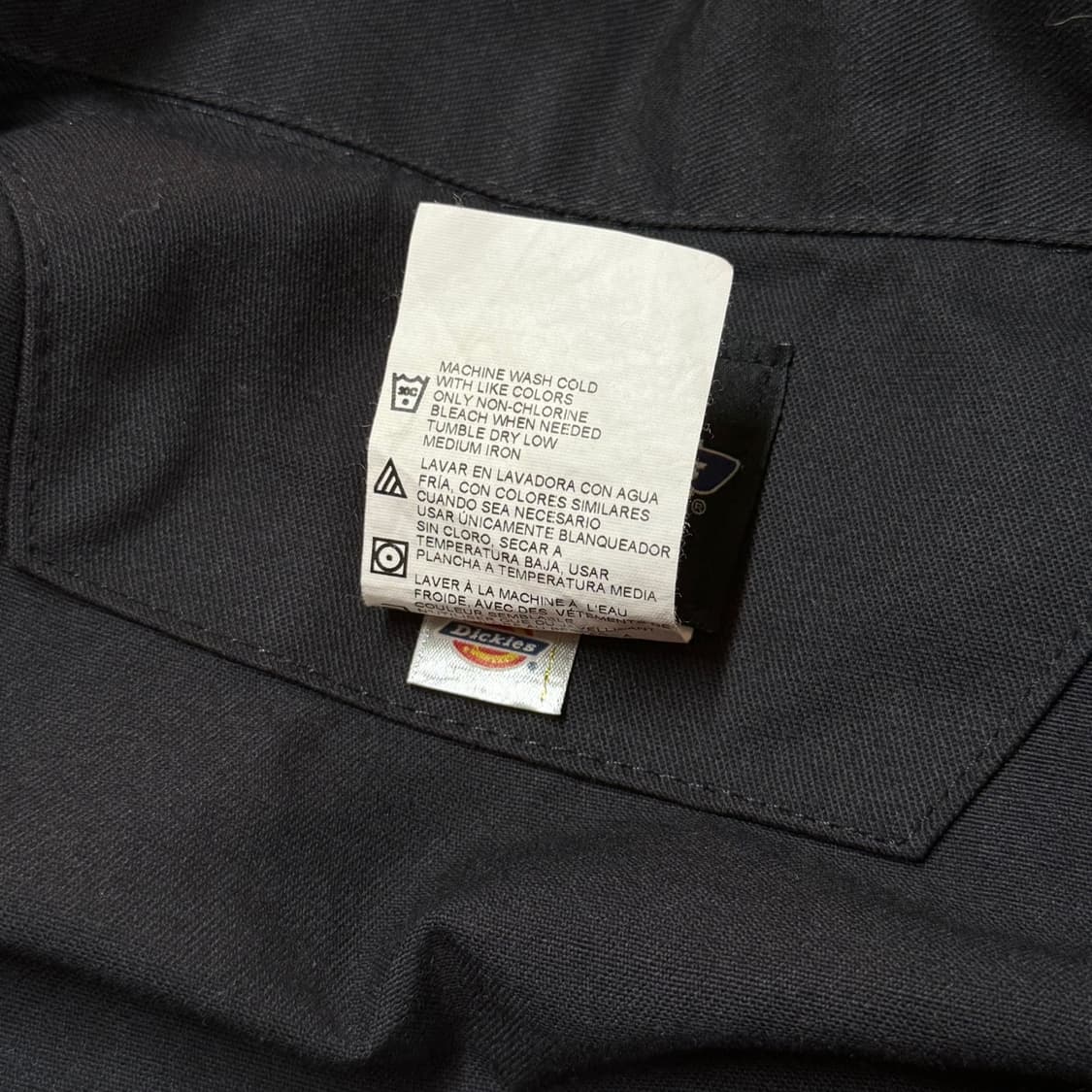 [L] 디키즈 정품 긴팔 워크웨어 점프수트 블랙 상품이미지8