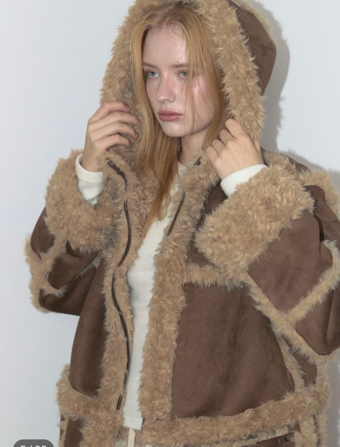 아수라 투웨이 후드 무스탕 상품이미지1