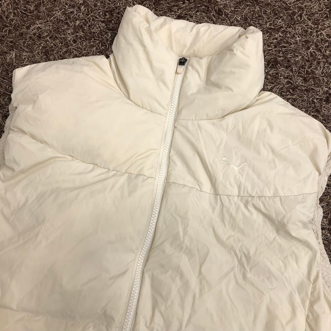 푸마 덕다운 아이보리 패딩 조끼 베스트 상품이미지2