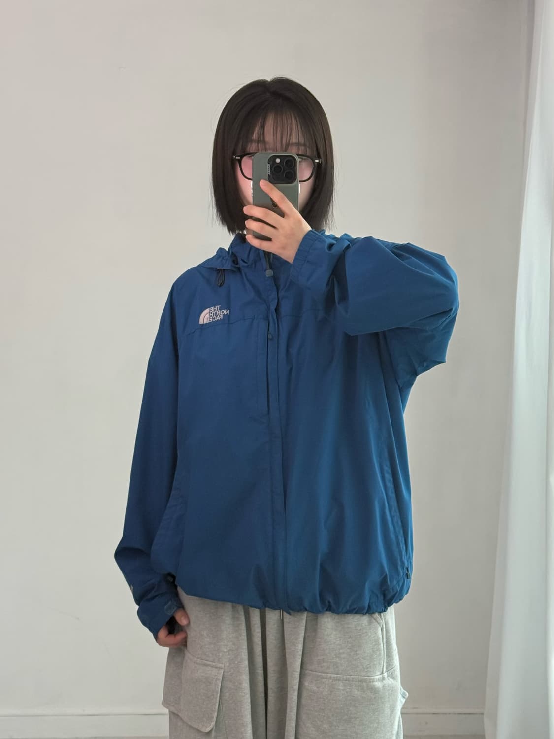 노스페이스 블루 바람막이 상품이미지1