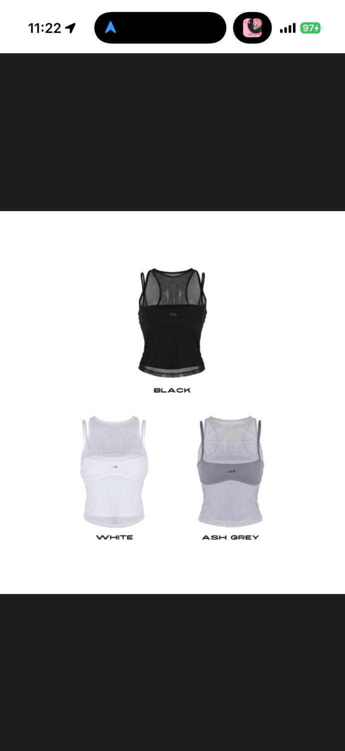 오도어 ash sleeveless 애쉬그레이색 상품이미지1