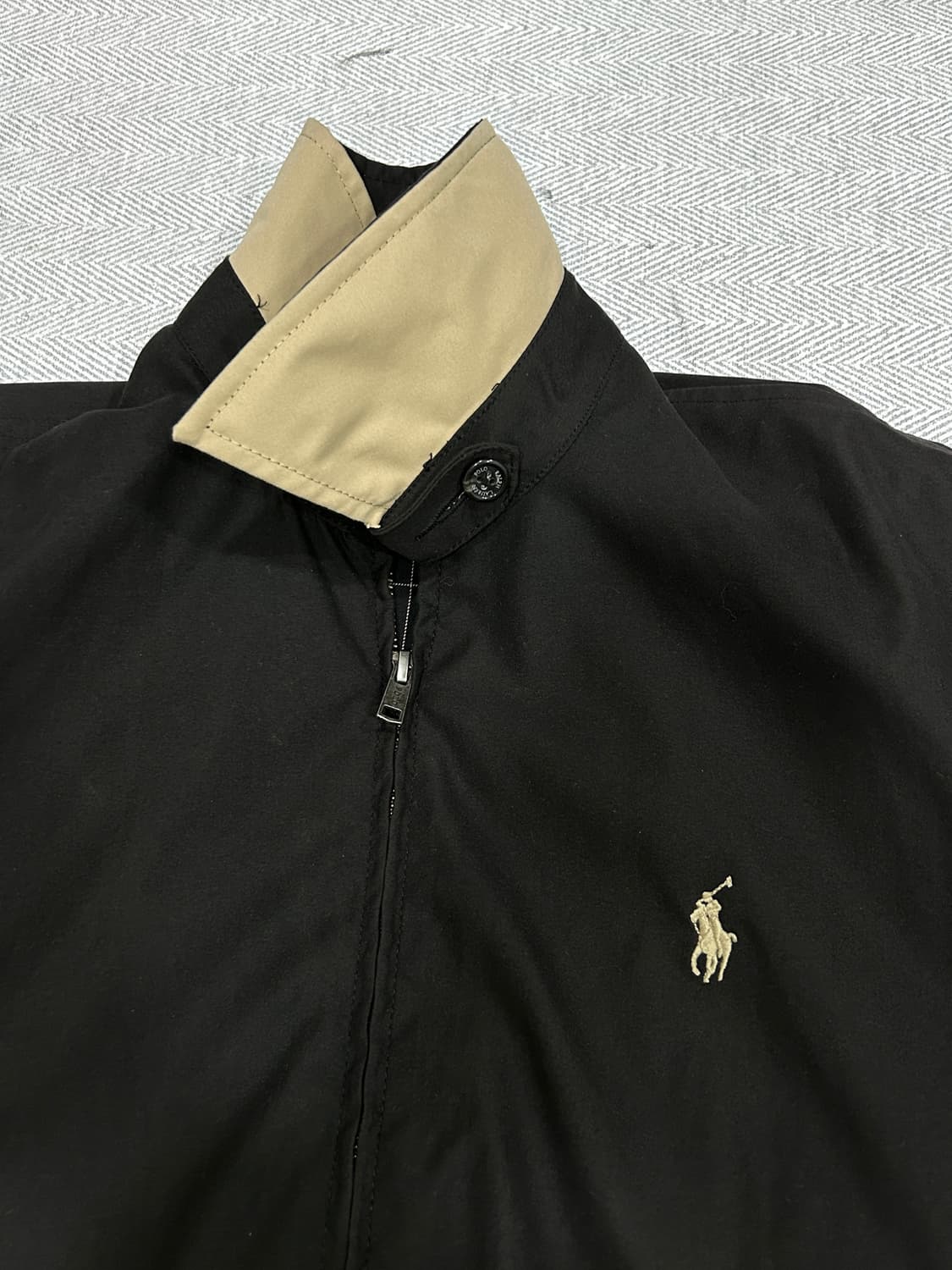 [S] 폴로랄프로렌 폴리쉘 스윙탑 블루종 자켓 남성 S사이즈 블랙 상품이미지8