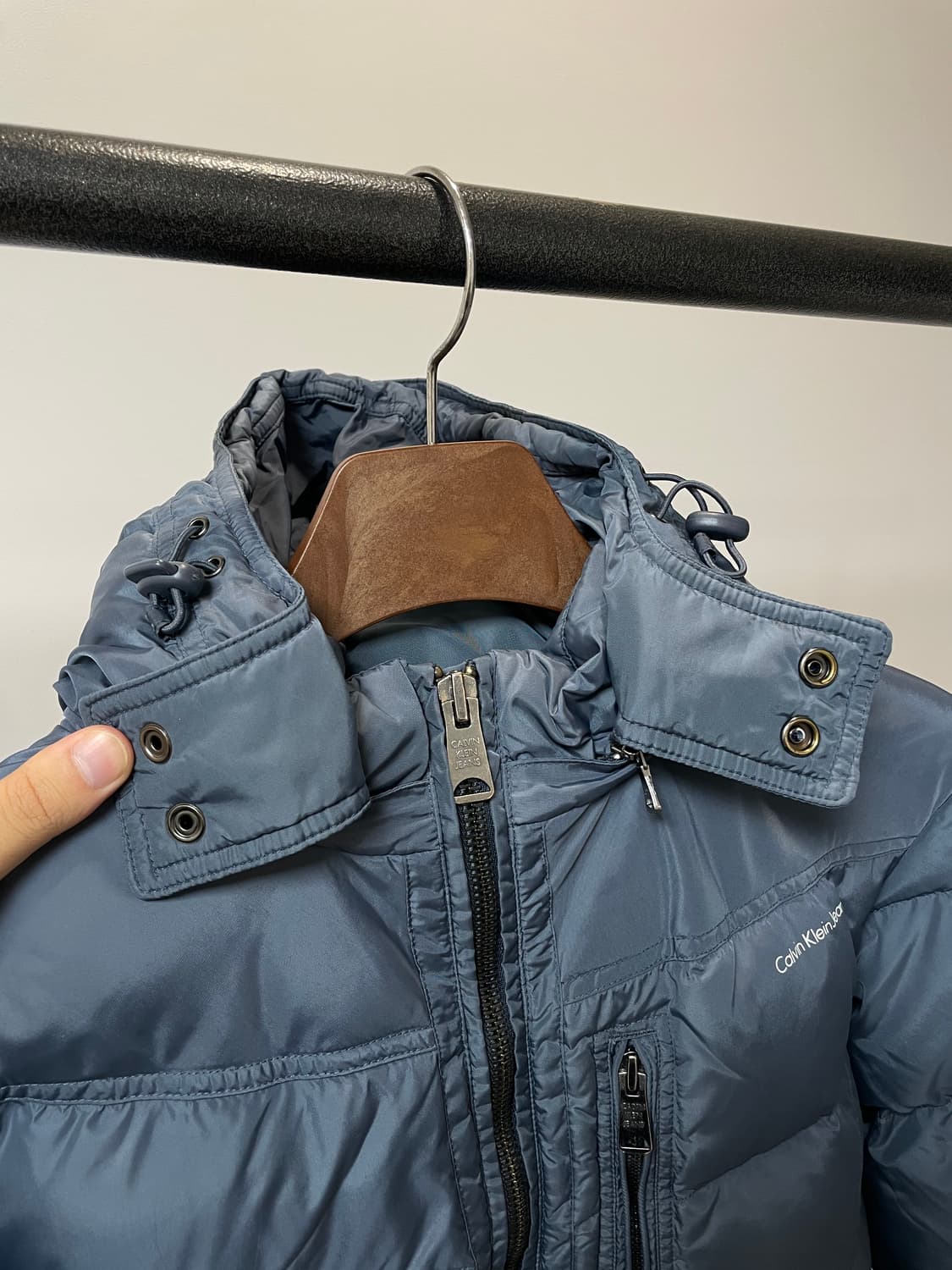 (L) ck 캘빈클라인 덕다운 후드 패딩 상품이미지3
