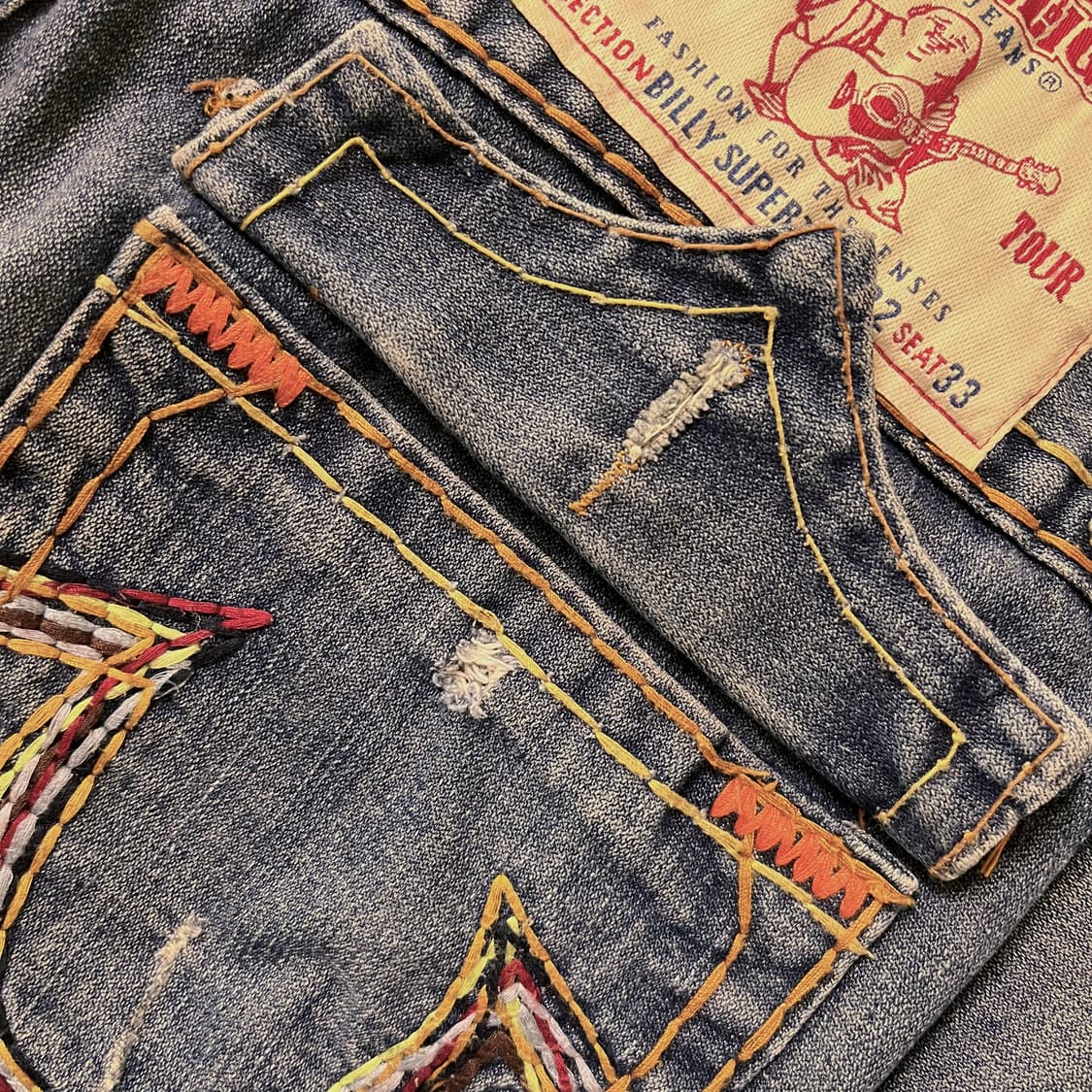 트루 릴리전 BILLY SUPERT 데님팬츠 ROW 32 SEAT 33 상품이미지6