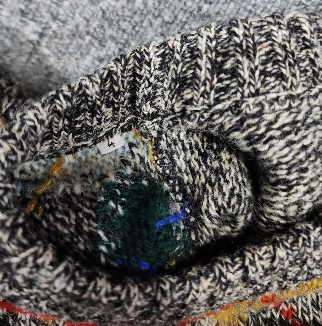 빈티지 90s 발렌티노 스튜디오 아가일 패턴 버진 울 니트 4 상품이미지5