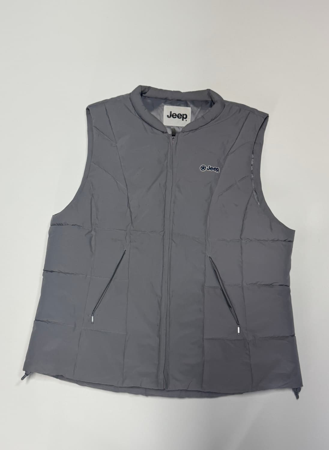 지프 JEEP 그레이 귀여운 패딩 조끼 XL 상품이미지1