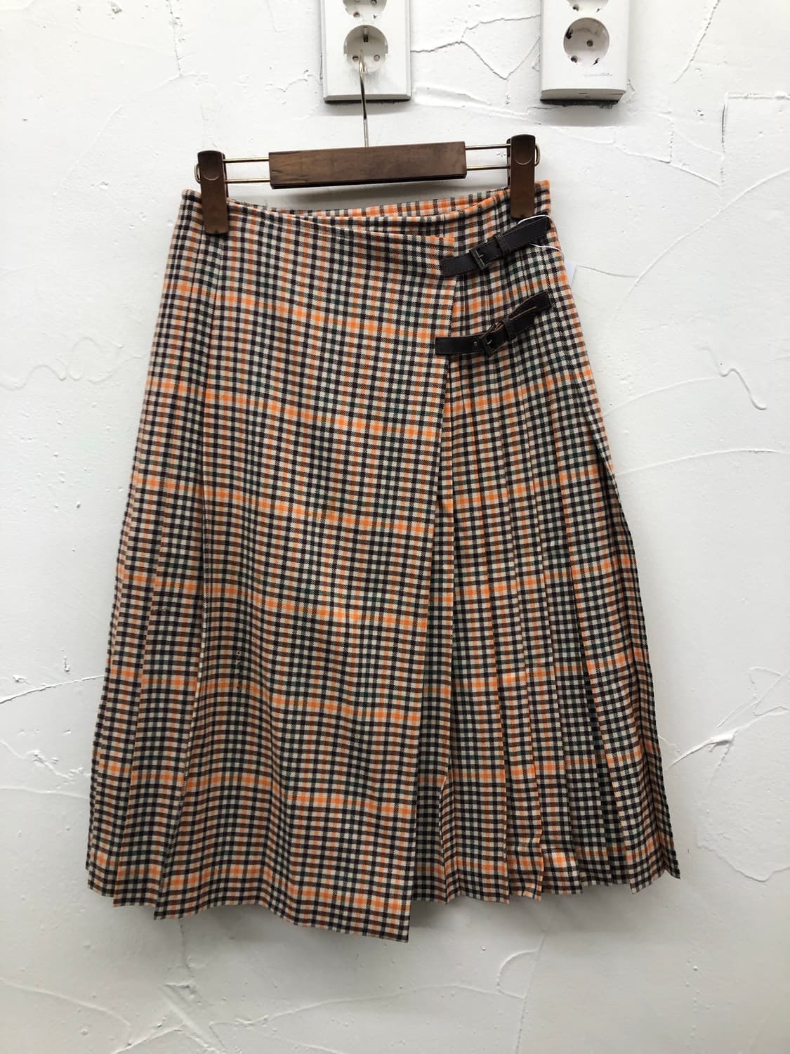 old england 체크 랩 스커트 상품이미지1