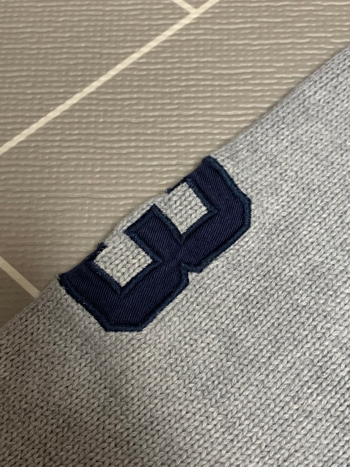 폴로 빅포니 니트집업 그레이  상품이미지4