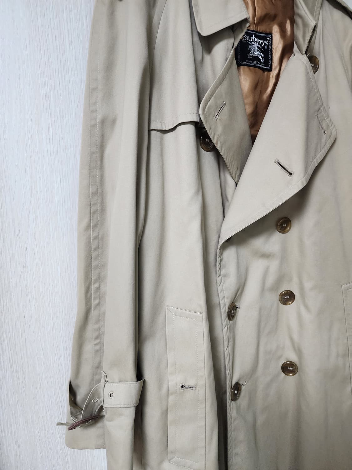 (정품) 버버리 베이지 더블롱 트렌치코트 내피포함 46 상품이미지3