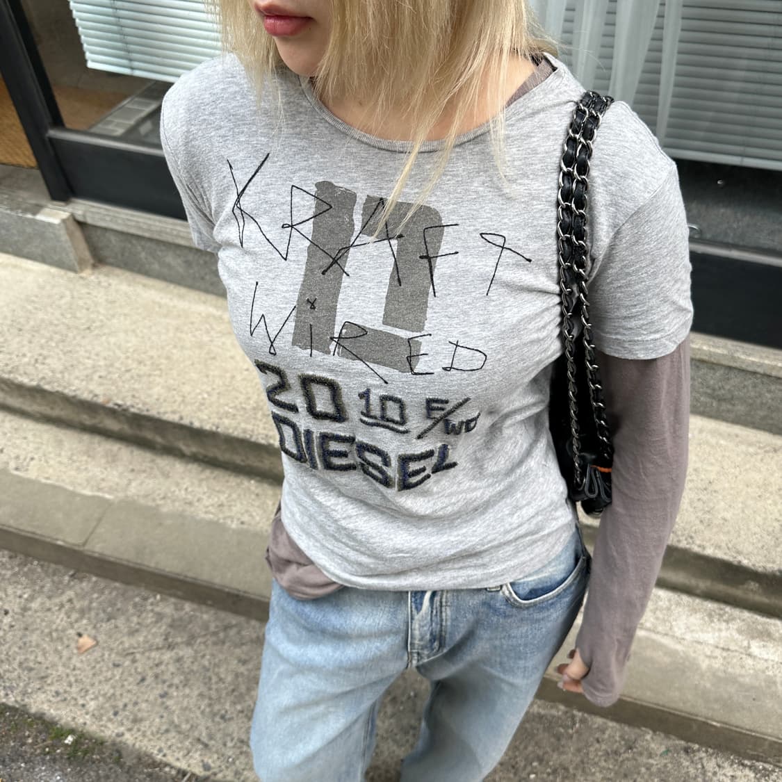 00s 빈티지 디젤 반팔 티셔츠 상품이미지10