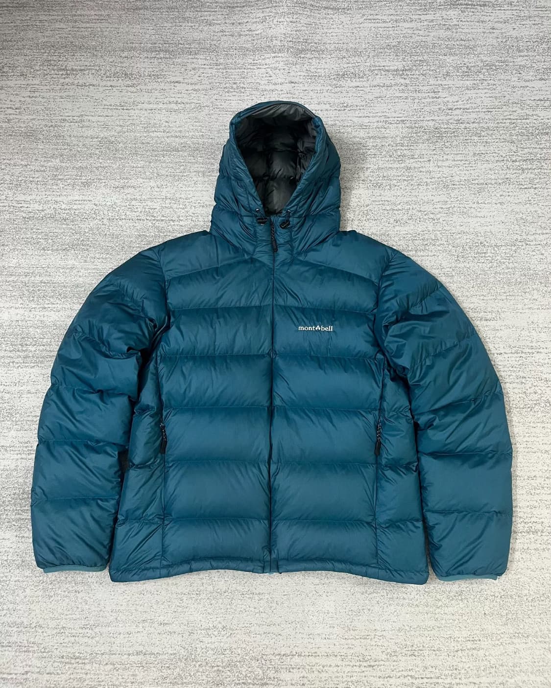 (L)몽벨 알파인 일본 빈티지 경량 다운 패딩 아쿠아블루 상품이미지2