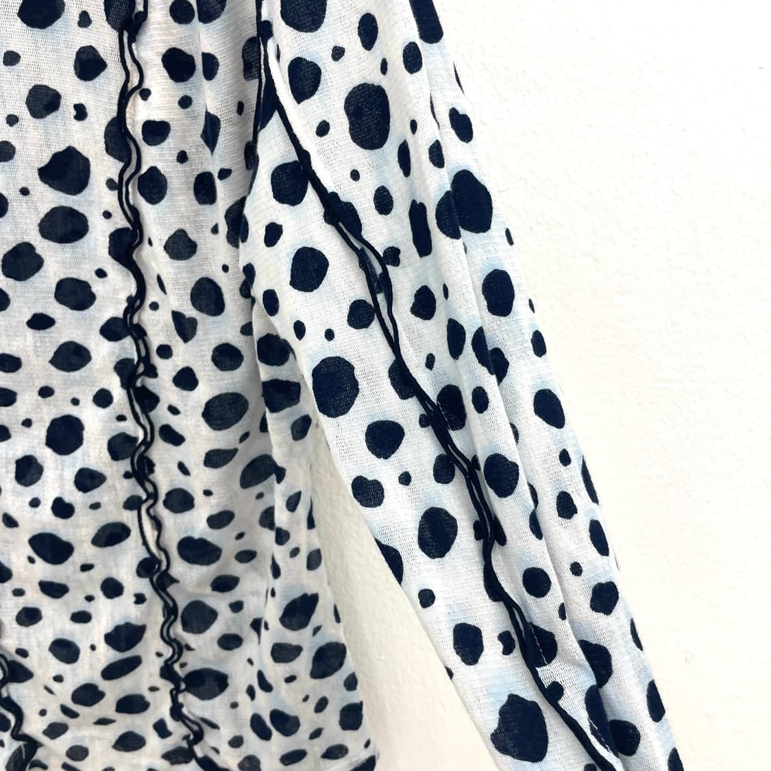 Dalmatian dot frill zip hoodie 상품이미지4