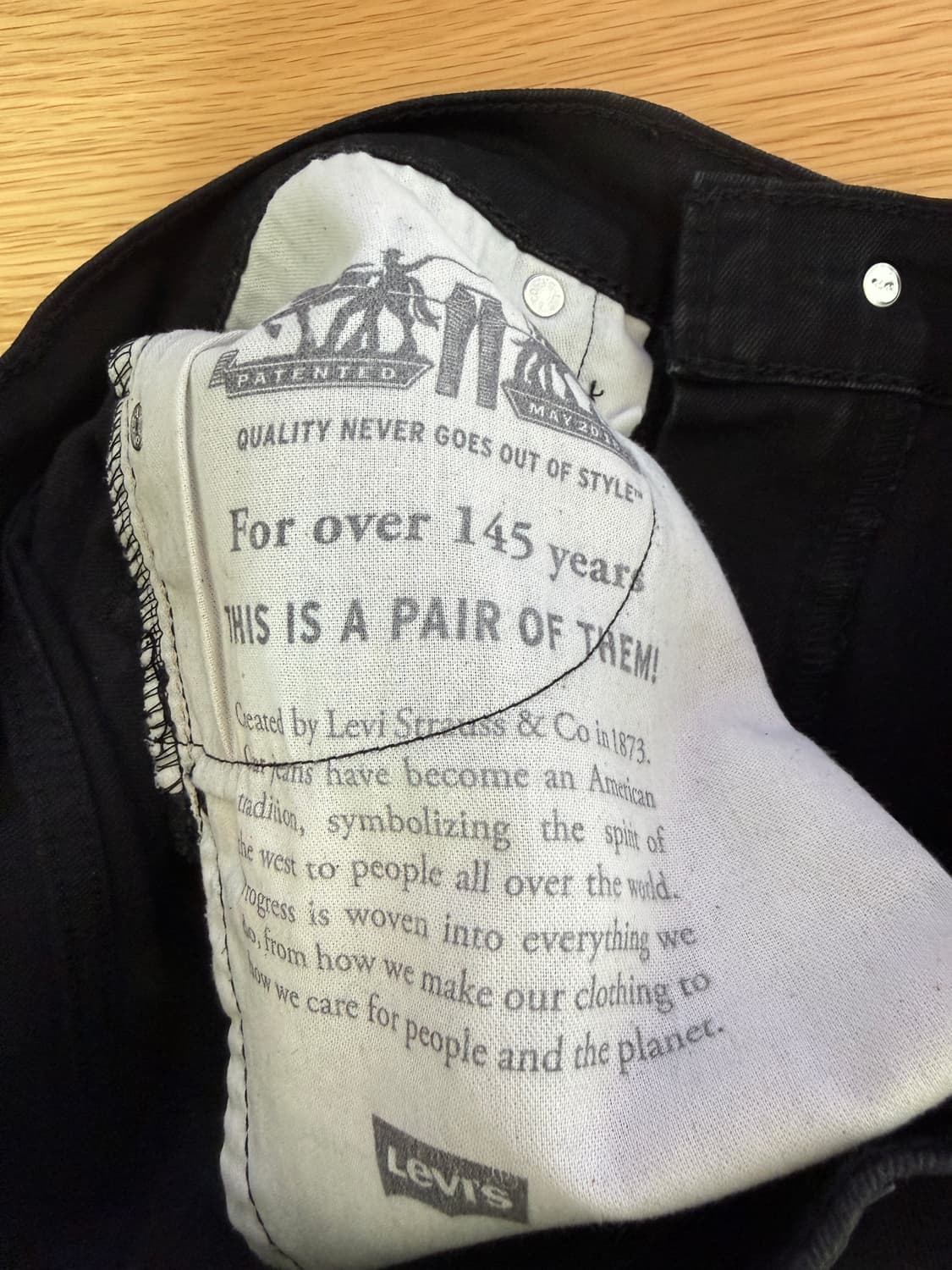 리바이스(Levi's) 511 블랙 데님 상품이미지8