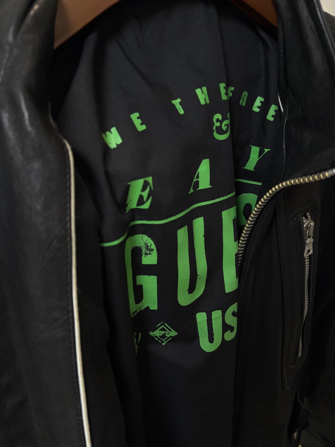 (XL) Guess 게스 양가죽 바이커 자켓 상품이미지4