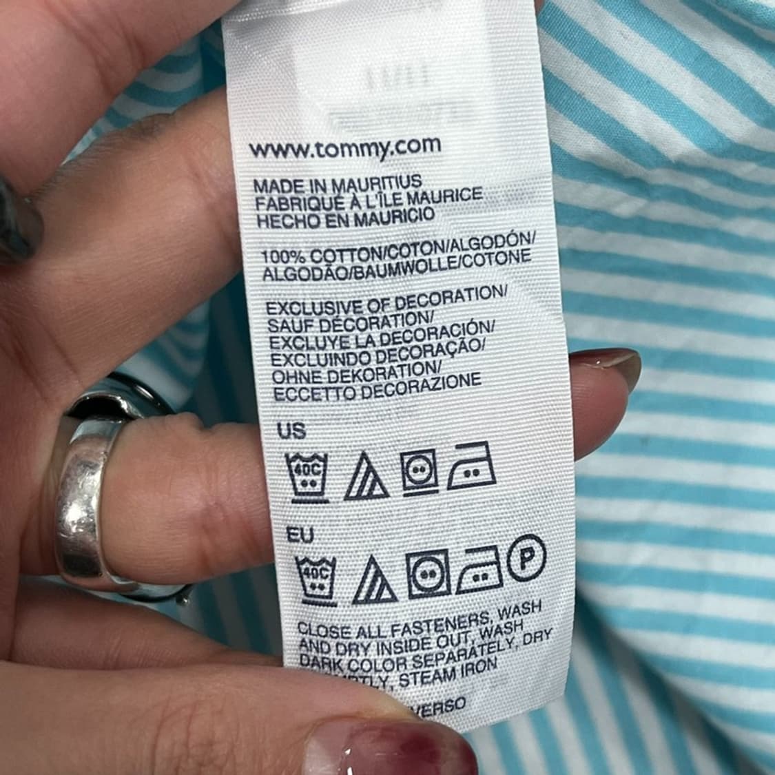 타미힐피거 스트라이프 셔츠 v0751 상품이미지7