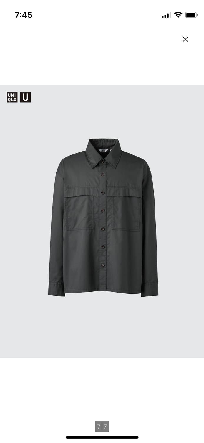 유니클로u 유틸리티오버사이즈 셔츠 상품이미지2