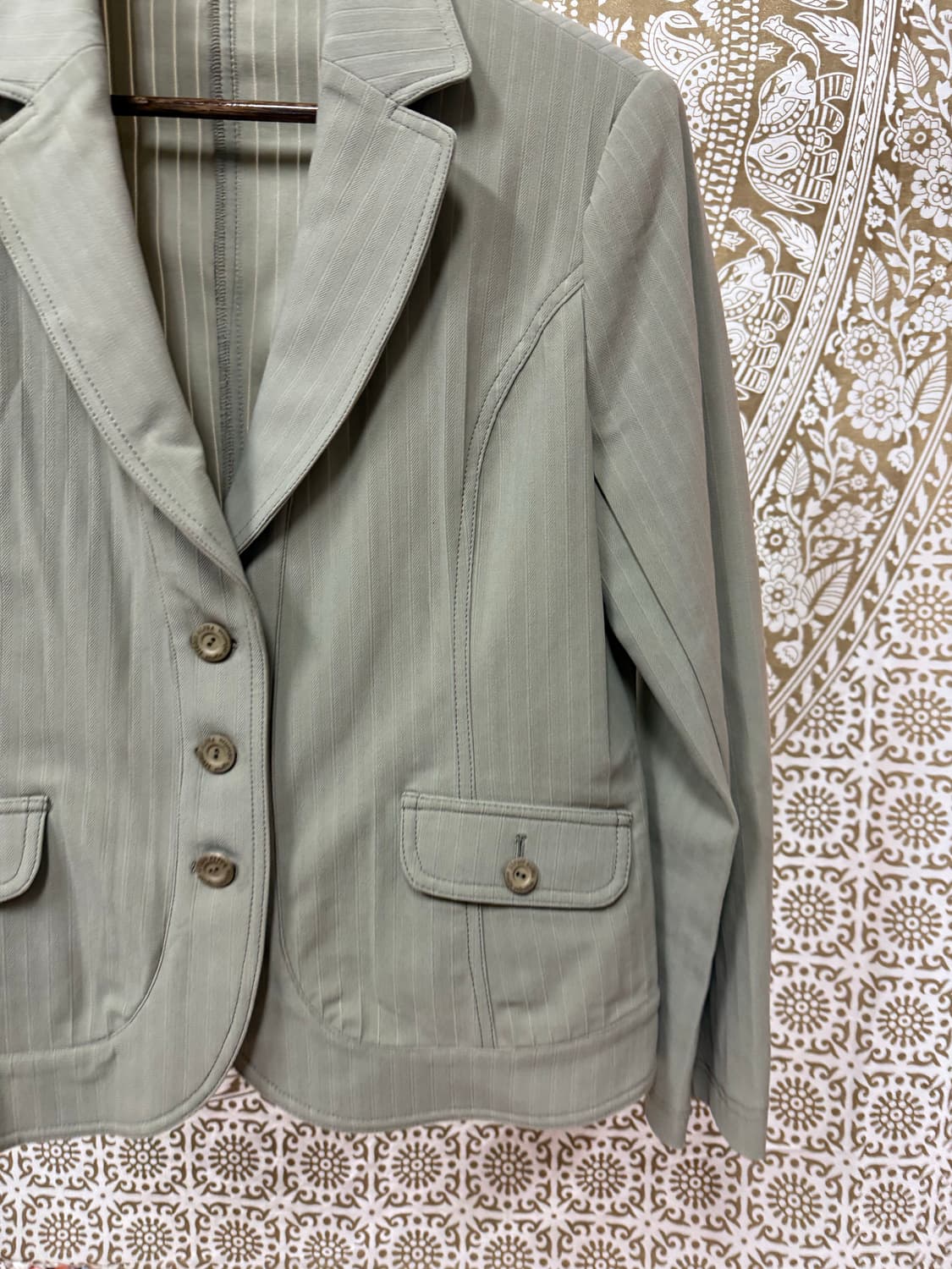 여성 코튼 스판 3버튼 블레이저  상품이미지3