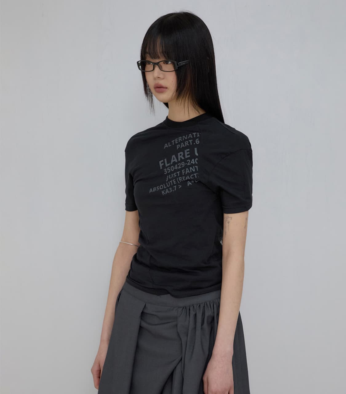 플레어업 블랙 반팔 상품이미지1