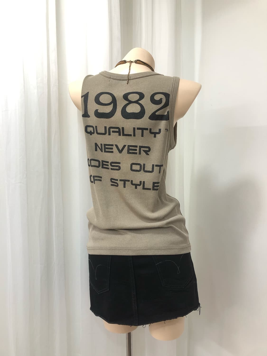 EGOIST sequin logo pocket mesh top set   상품이미지5