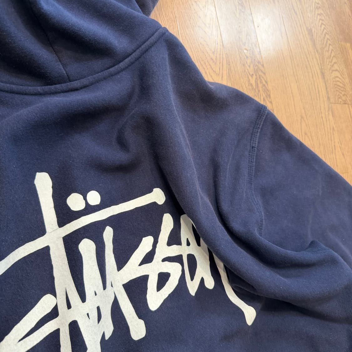 Stussy 베이직 네이비 후드 집업 상품이미지7