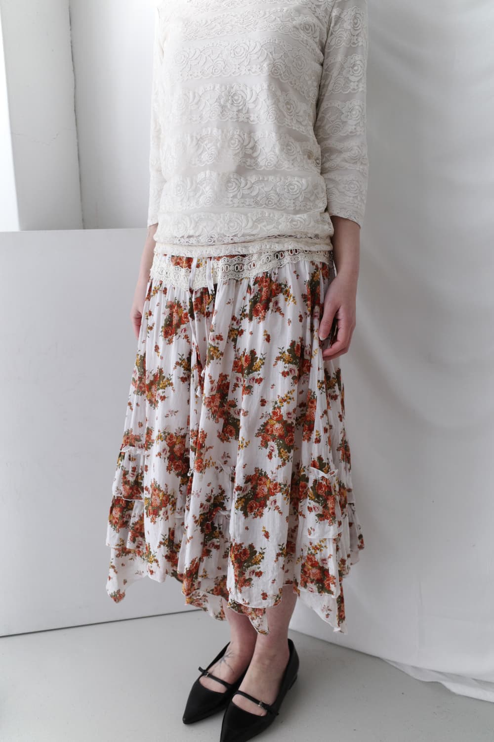 flower lace skirt 상품이미지5